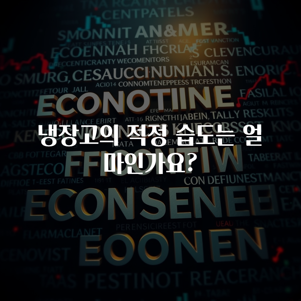 냉장고의 적정 습도는 얼마인가요?