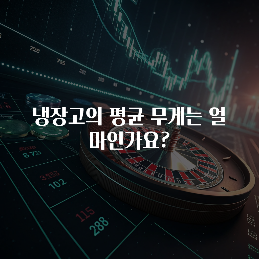 냉장고의 평균 무게는 얼마인가요?