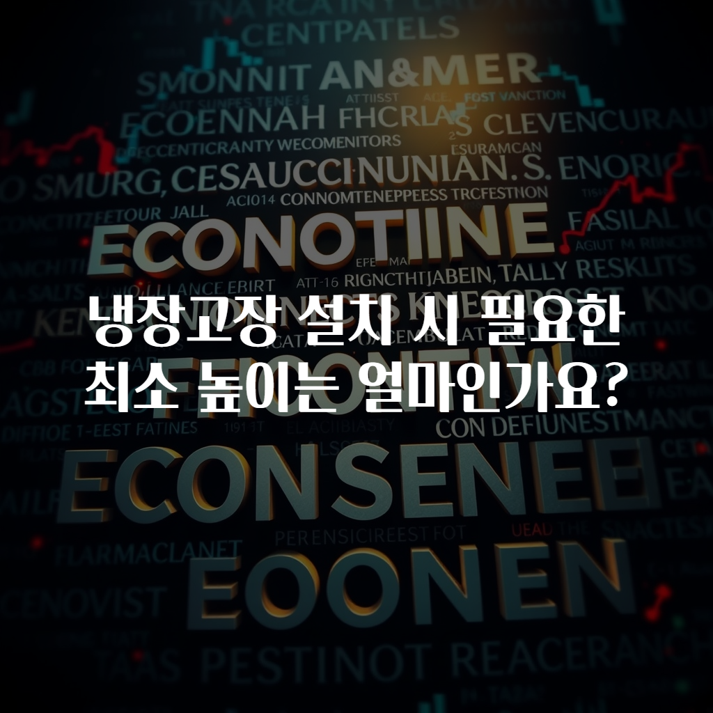 냉장고장 설치 시 필요한 최소 높이는 얼마인가요?