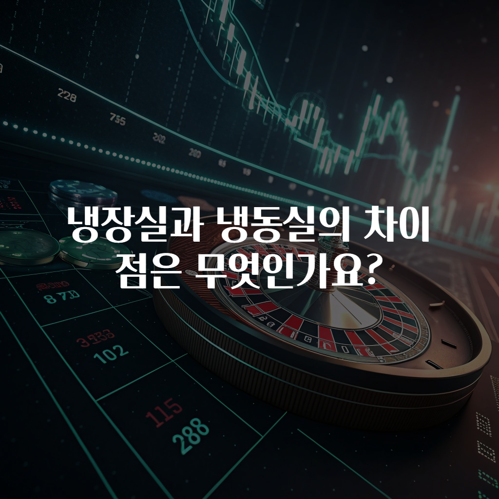 냉장실과 냉동실의 차이점은 무엇인가요?