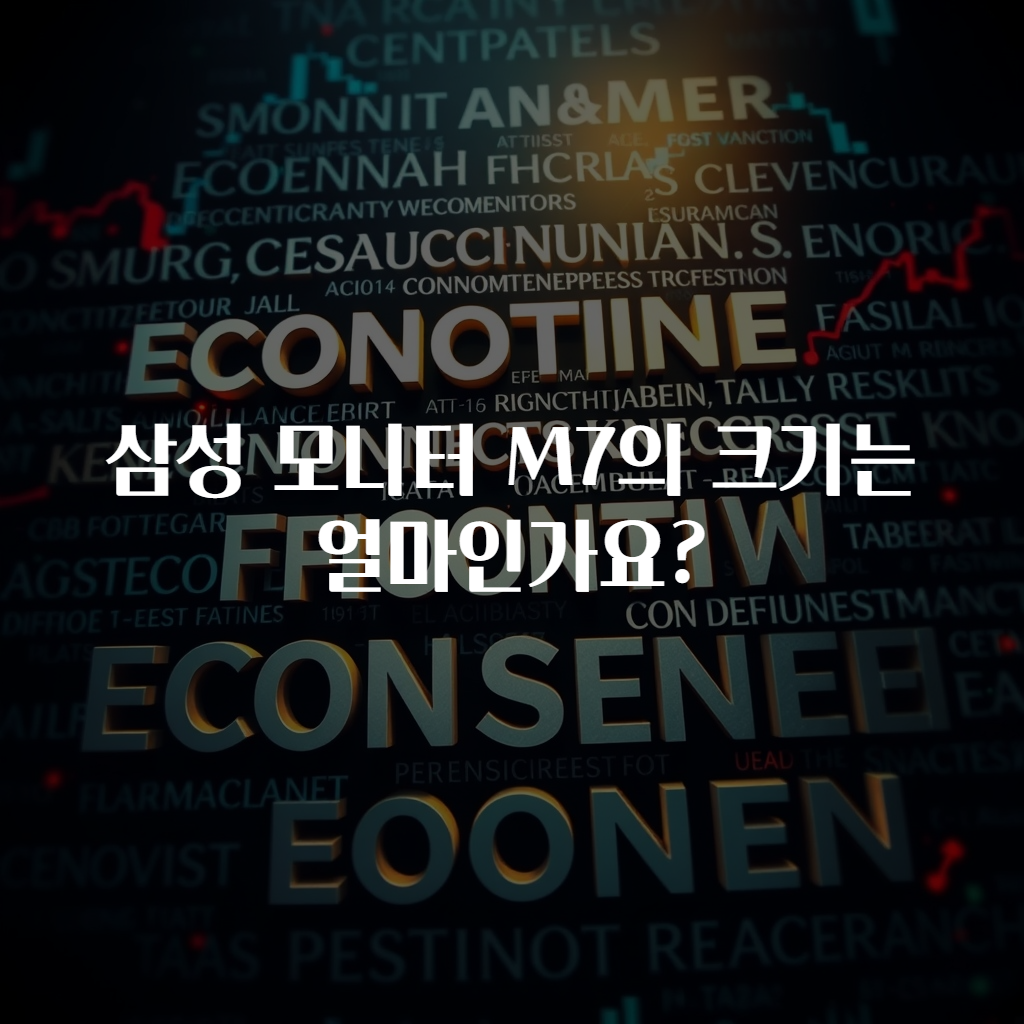 삼성 모니터 M7의 크기는 얼마인가요?