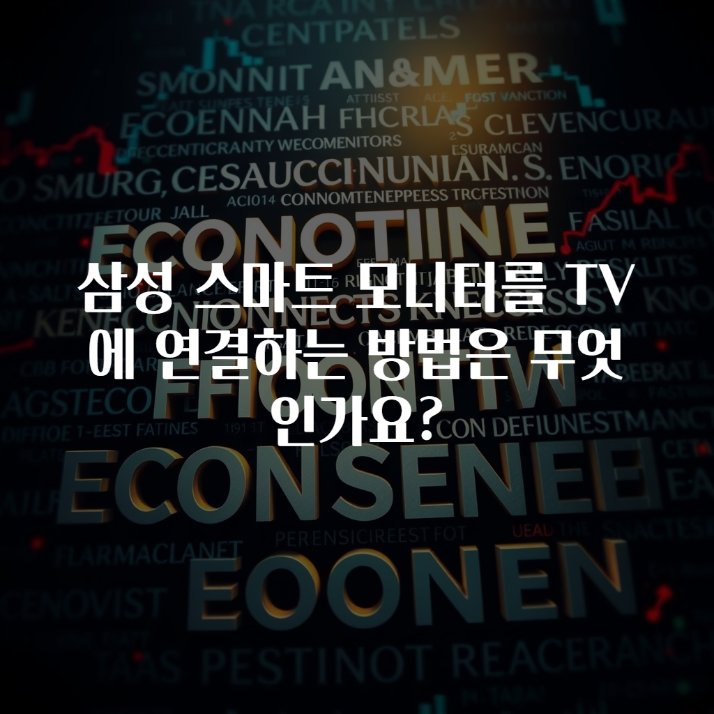 삼성 스마트 모니터를 TV에 연결하는 방법은 무엇인가요?