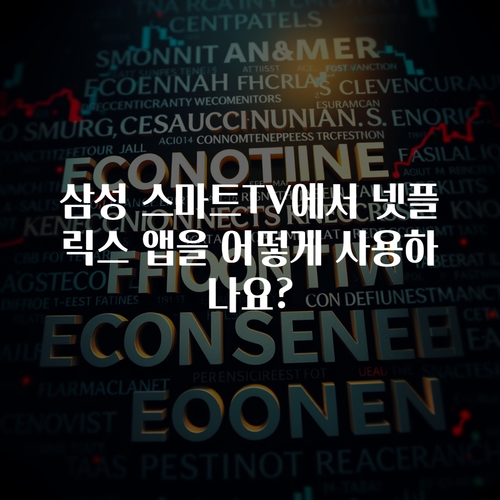 삼성 스마트TV에서 넷플릭스 앱을 어떻게 사용하나요?