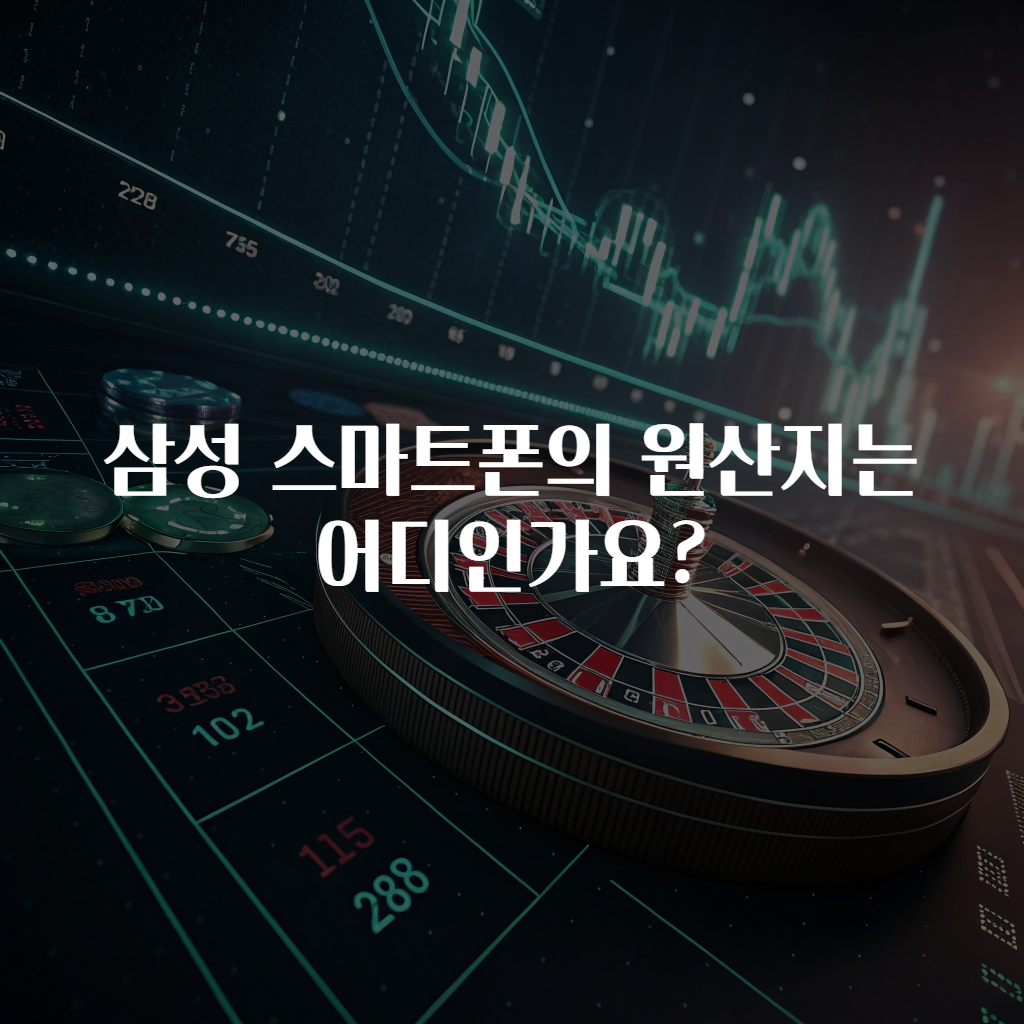 삼성 스마트폰의 원산지는 어디인가요?