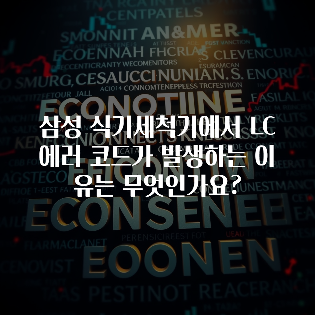 삼성 식기세척기에서 LC 에러 코드가 발생하는 이유는 무엇인가요?