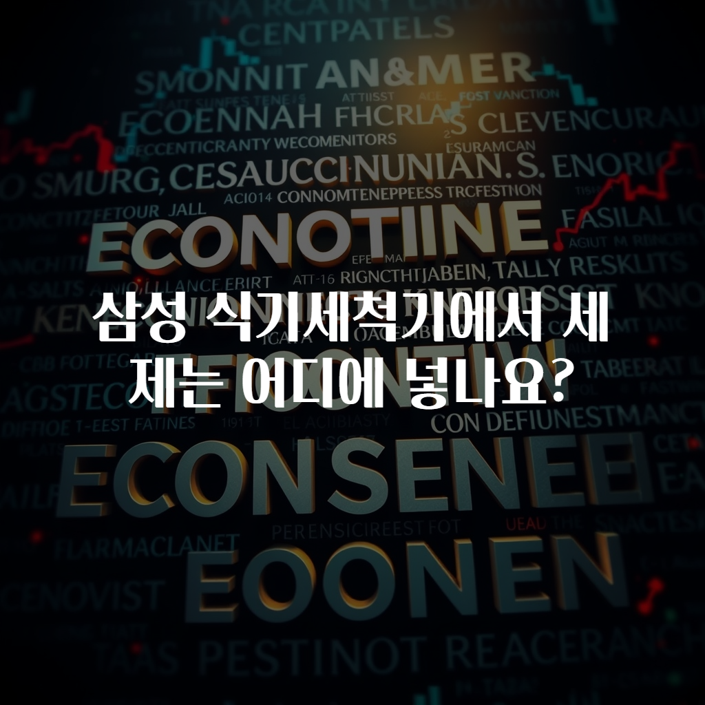 삼성 식기세척기에서 세제는 어디에 넣나요?