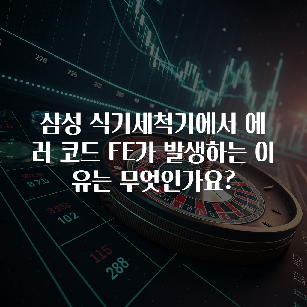 삼성 식기세척기에서 에러 코드 FE가 발생하는 이유는 무엇인가요?