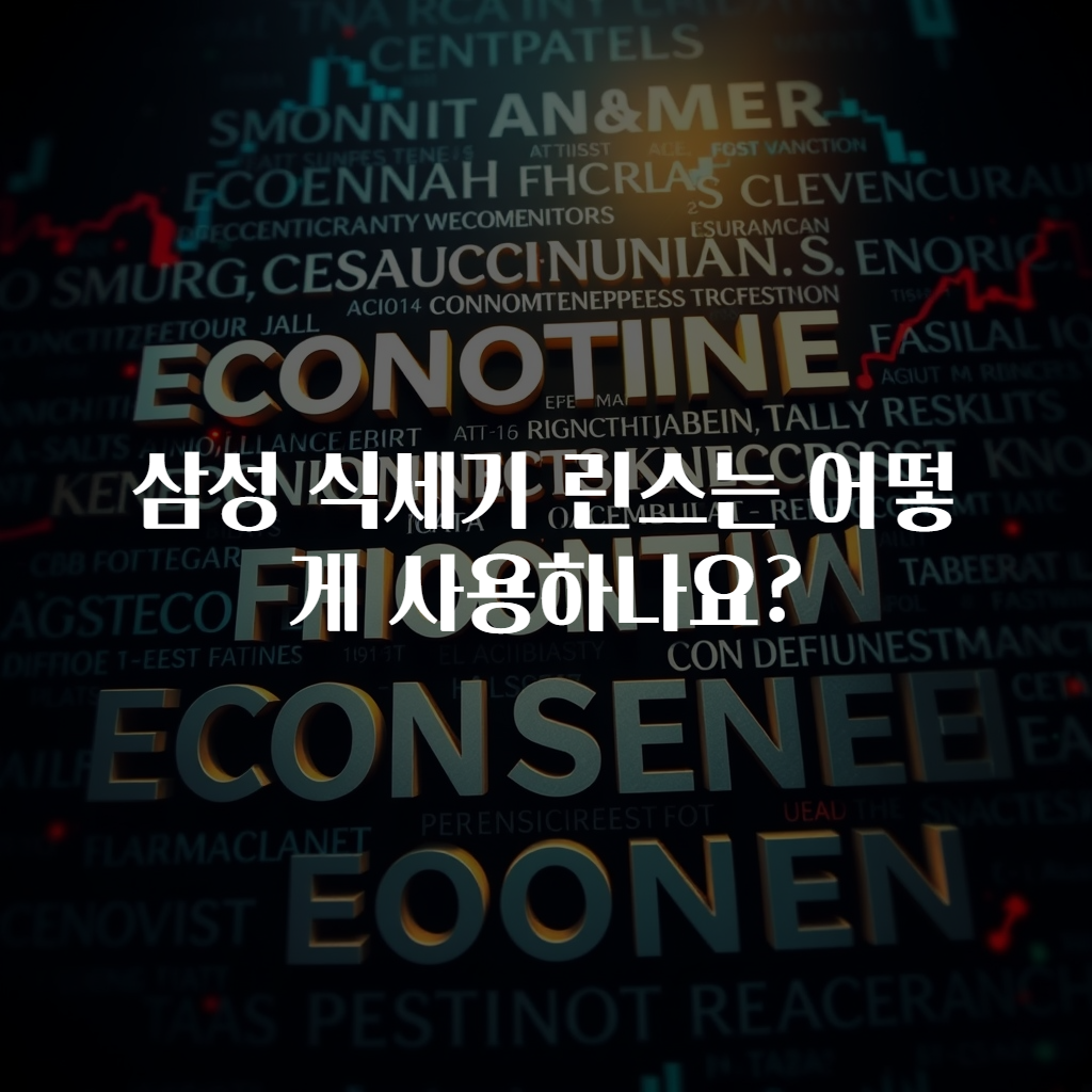 삼성 식세기 린스는 어떻게 사용하나요?