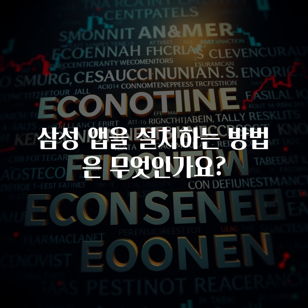 삼성 앱을 설치하는 방법은 무엇인가요?