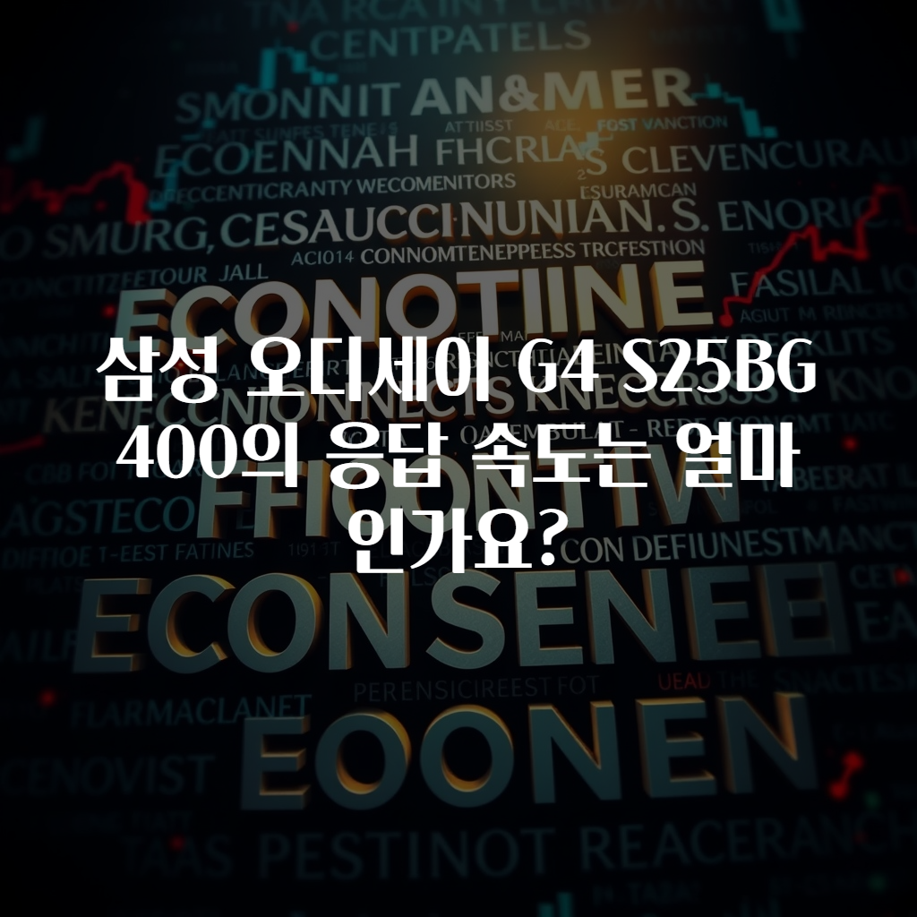 삼성 오디세이 G4 S25BG400의 응답 속도는 얼마인가요?