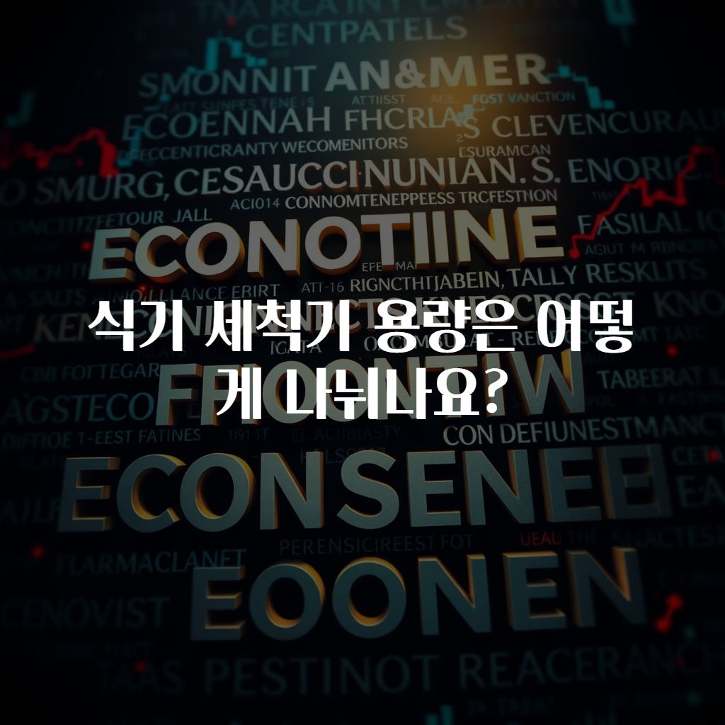 식기 세척기 용량은 어떻게 나뉘나요?