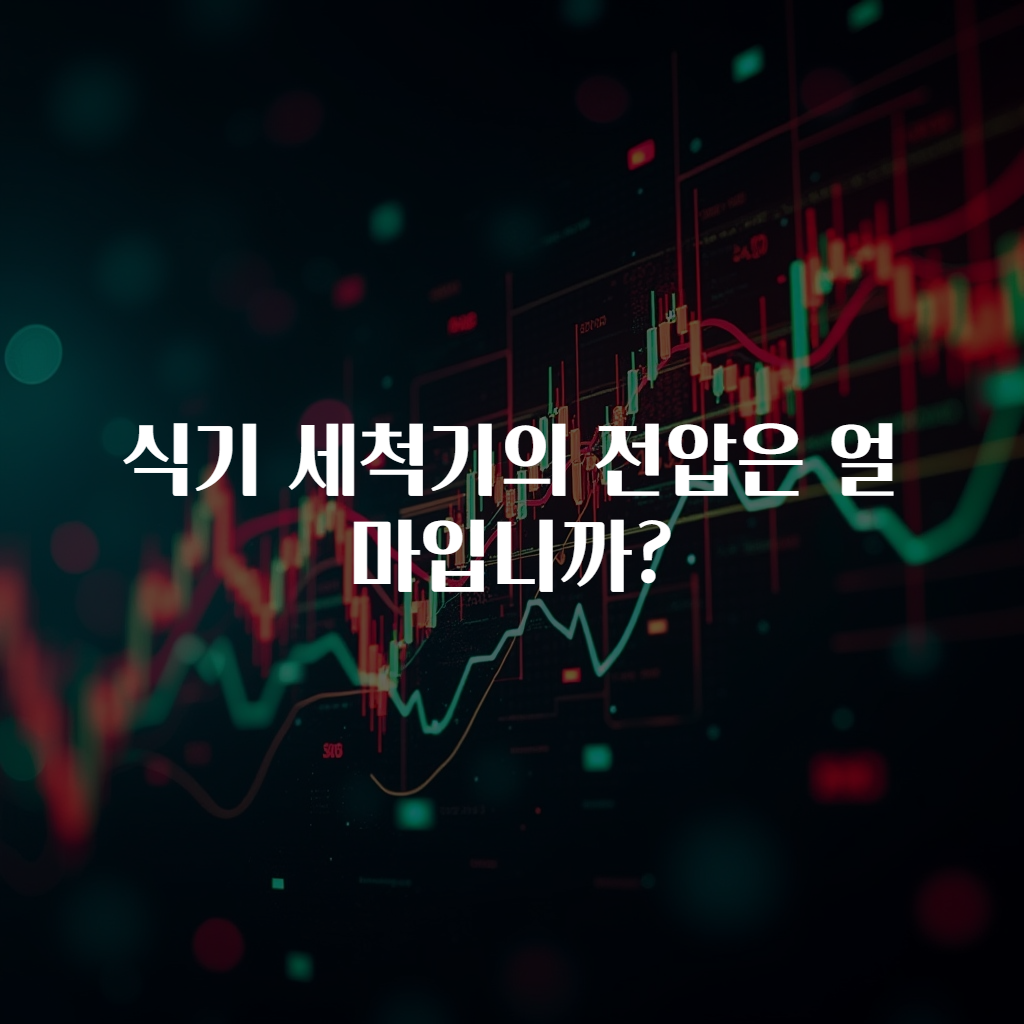 식기 세척기의 전압은 얼마입니까?
