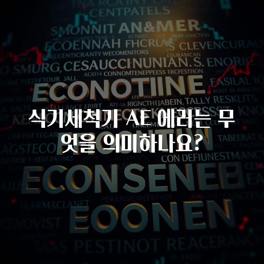 식기세척기 AE 에러는 무엇을 의미하나요?