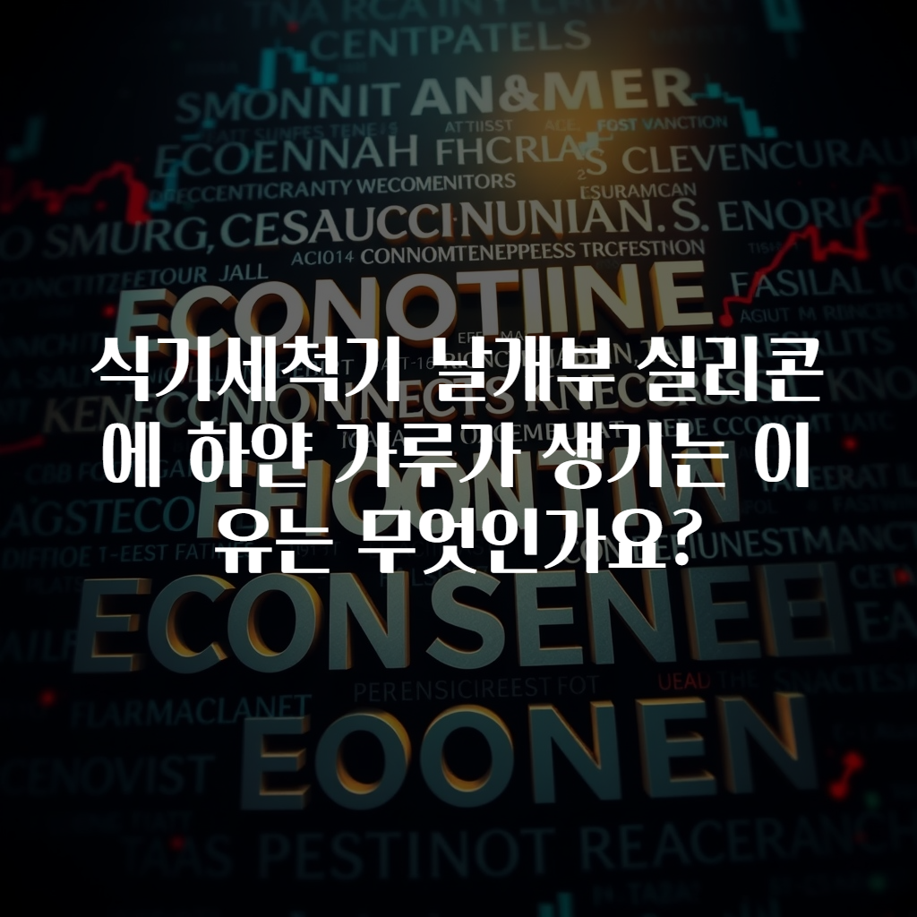 식기세척기 날개부 실리콘에 하얀 가루가 생기는 이유는 무엇인가요?