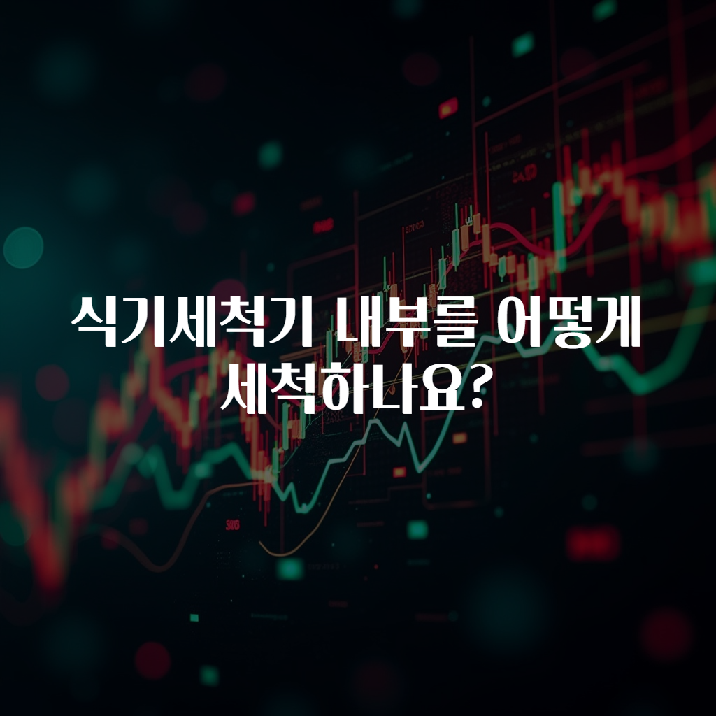 식기세척기 내부를 어떻게 세척하나요?