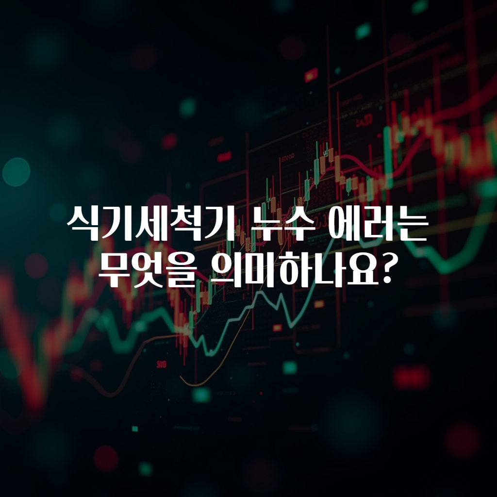 식기세척기 누수 에러는 무엇을 의미하나요?