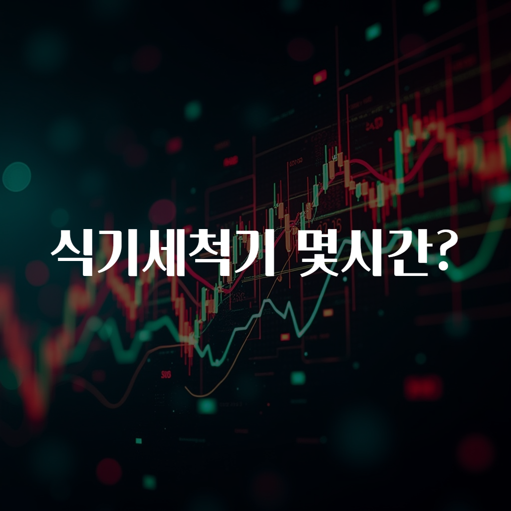 식기세척기 몇시간?