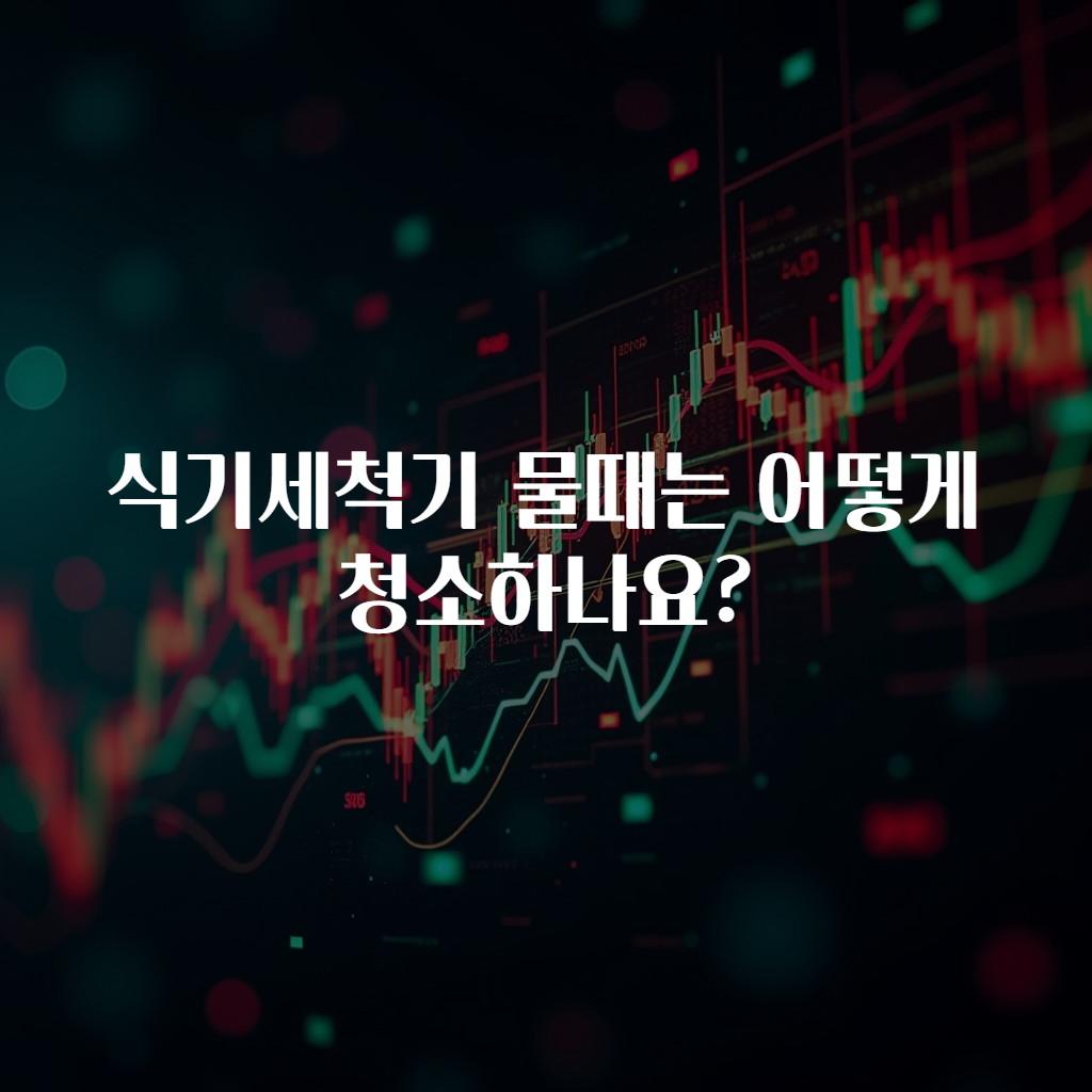 식기세척기 물때는 어떻게 청소하나요?