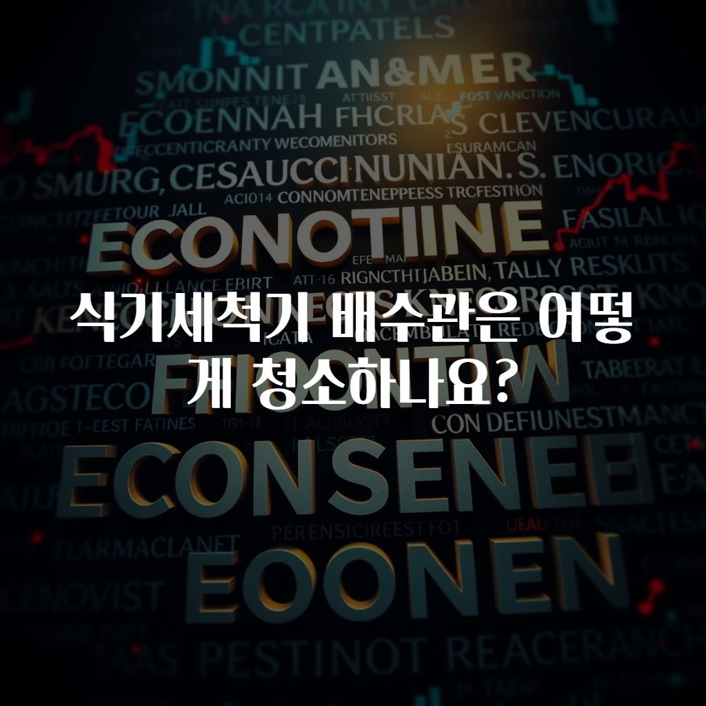 식기세척기 배수관은 어떻게 청소하나요?