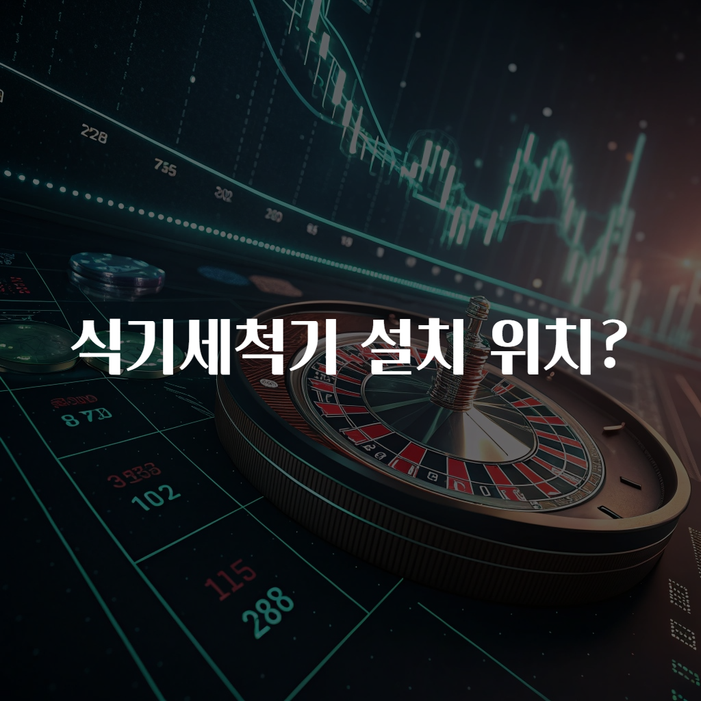 식기세척기 설치 위치?