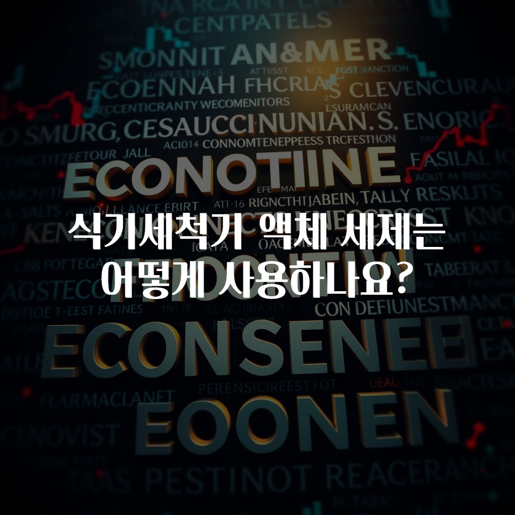 식기세척기 액체 세제는 어떻게 사용하나요?