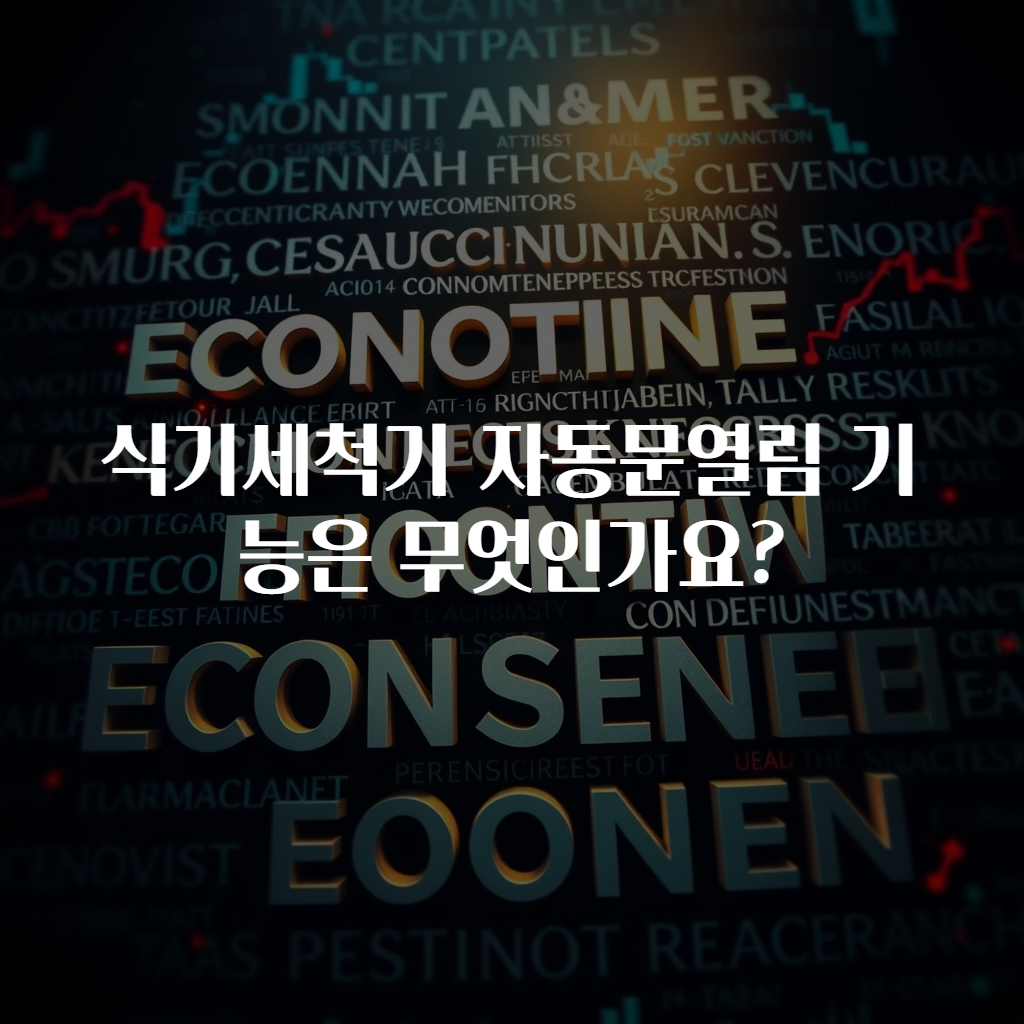 식기세척기 자동문열림 기능은 무엇인가요?