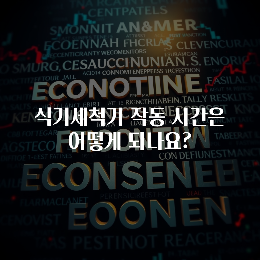 식기세척기 작동 시간은 어떻게 되나요?