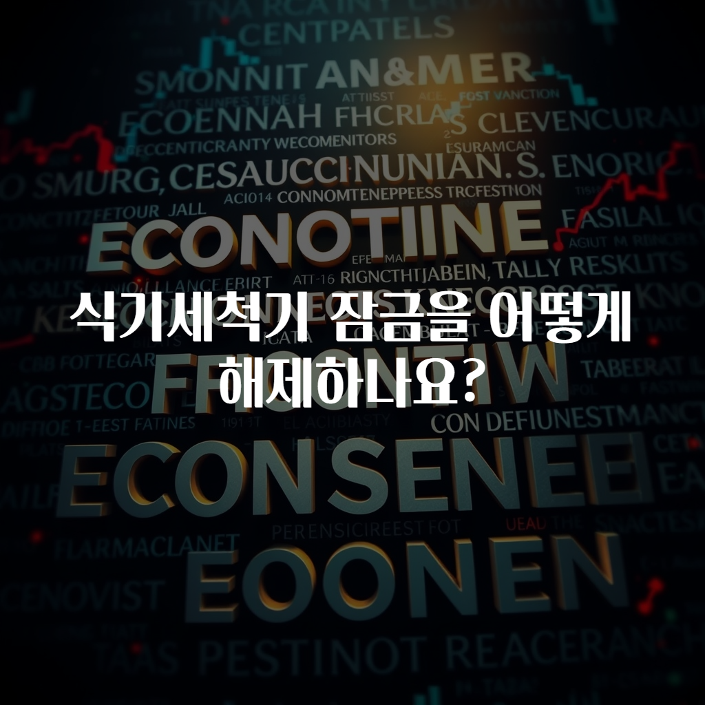 식기세척기 잠금을 어떻게 해제하나요?