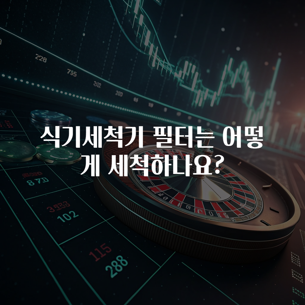 식기세척기 필터는 어떻게 세척하나요?