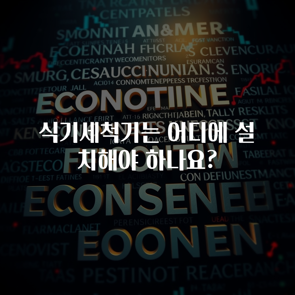 식기세척기는 어디에 설치해야 하나요?