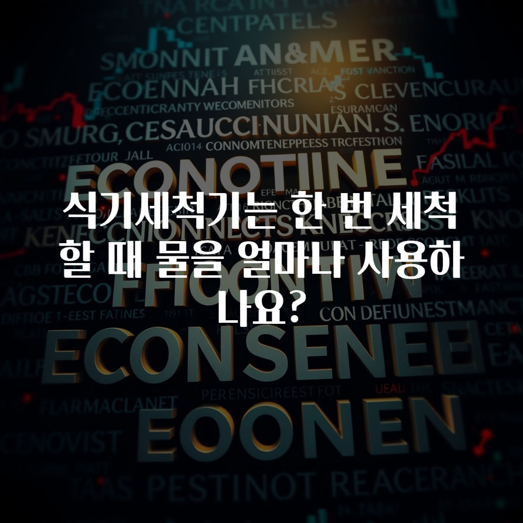 식기세척기는 한 번 세척할 때 물을 얼마나 사용하나요?