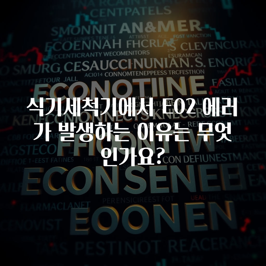 식기세척기에서 E02 에러가 발생하는 이유는 무엇인가요?