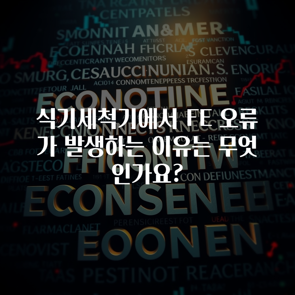 식기세척기에서 FE 오류가 발생하는 이유는 무엇인가요?