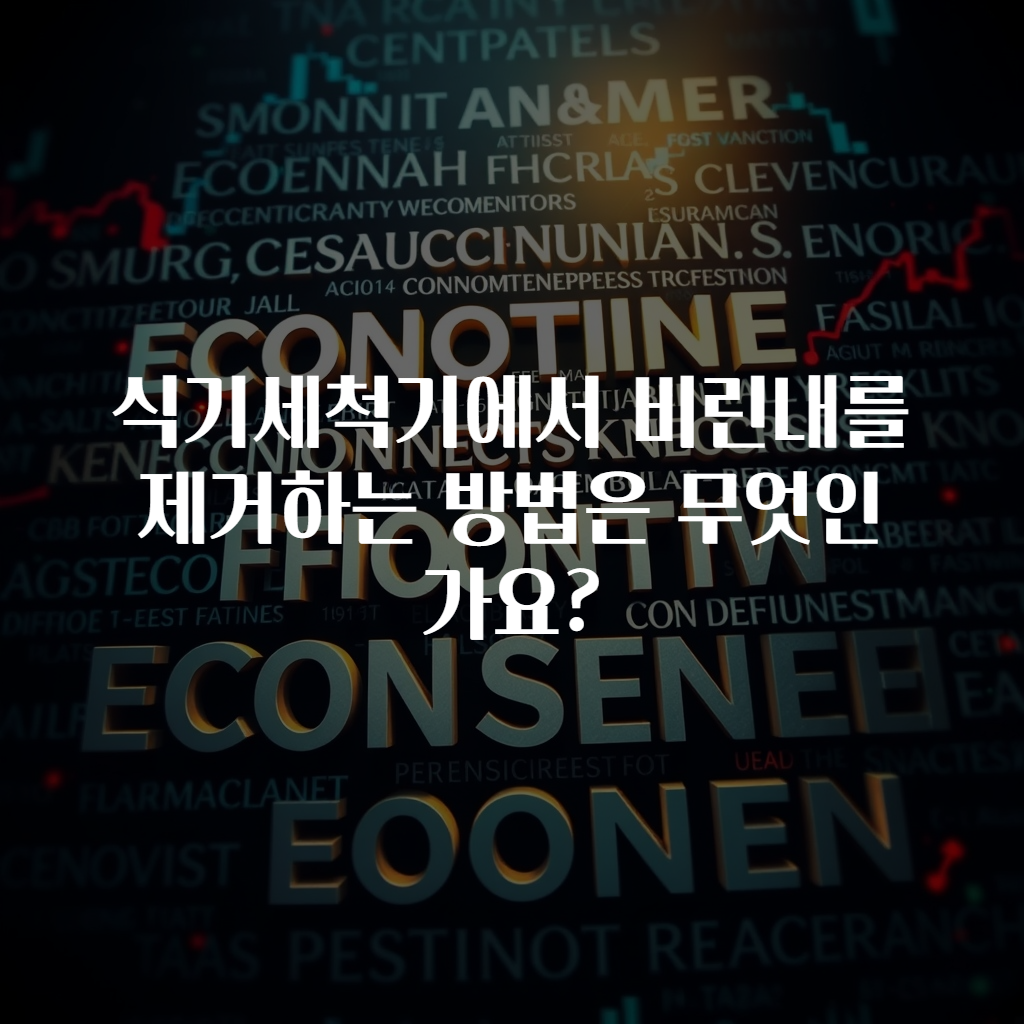 식기세척기에서 비린내를 제거하는 방법은 무엇인가요?