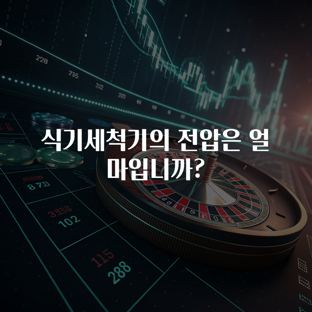 식기세척기의 전압은 얼마입니까?