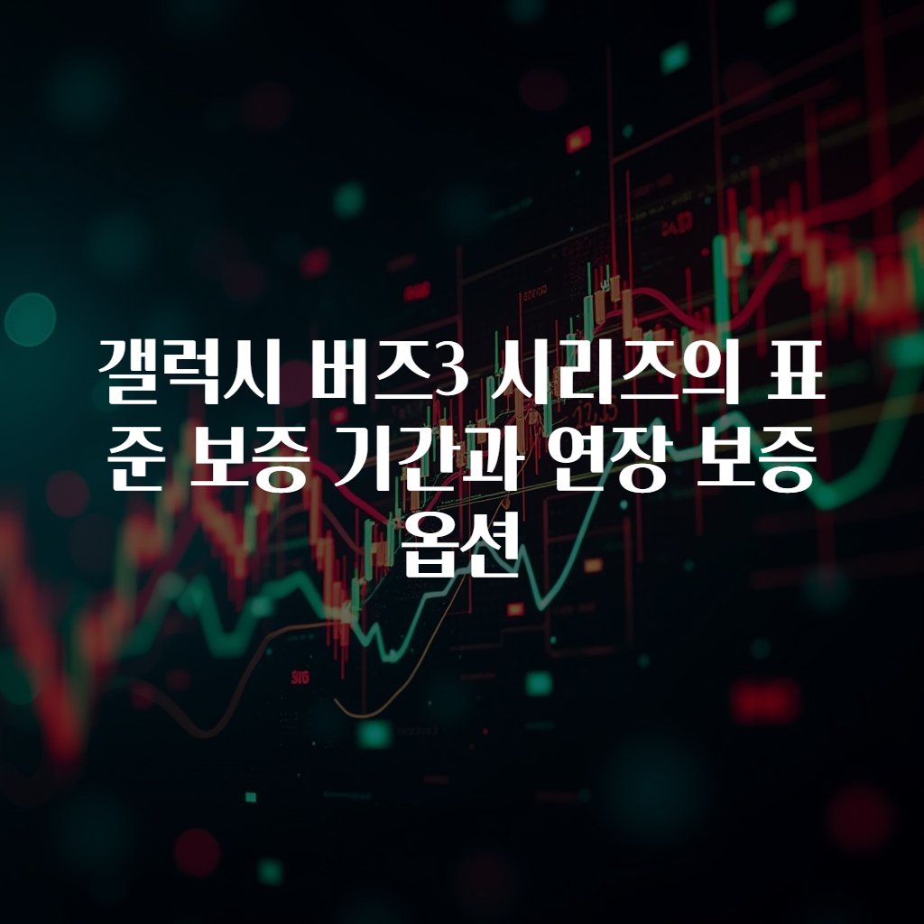 갤럭시 버즈3 시리즈의 표준 보증 기간과 연장 보증 옵션