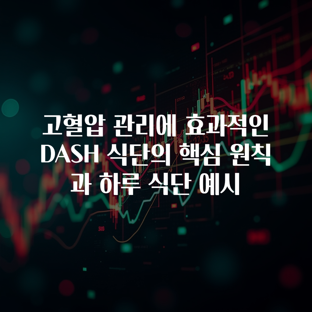 고혈압 관리에 효과적인 DASH 식단의 핵심 원칙과 하루 식단 예시