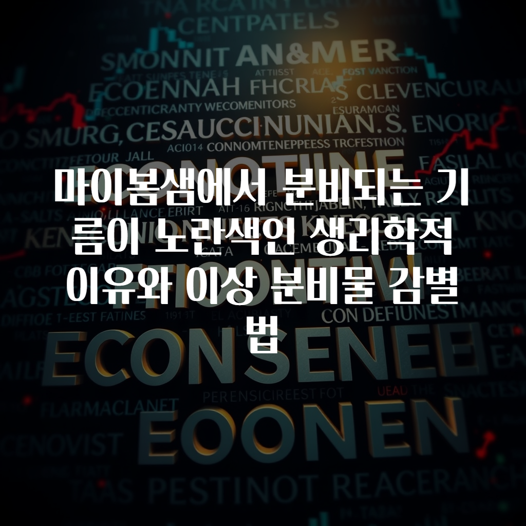 마이봄샘에서 분비되는 기름이 노란색인 생리학적 이유와 이상 분비물 감별법