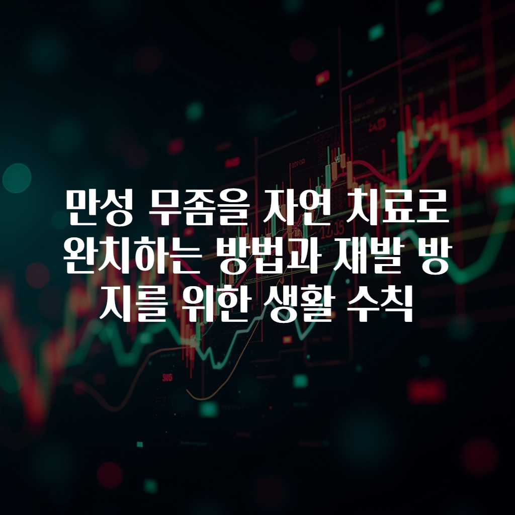 만성 무좀을 자연 치료로 완치하는 방법과 재발 방지를 위한 생활 수칙