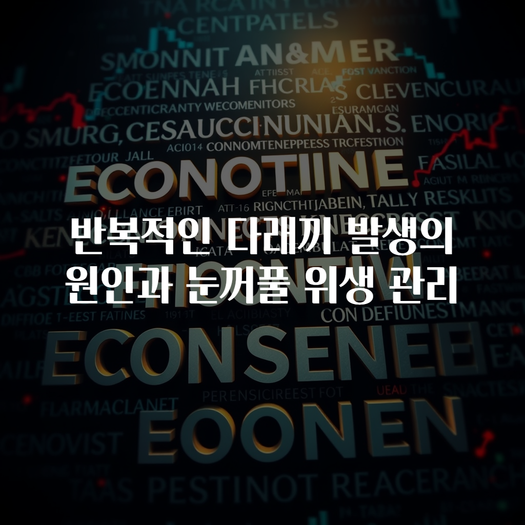 반복적인 다래끼 발생의 원인과 눈꺼풀 위생 관리