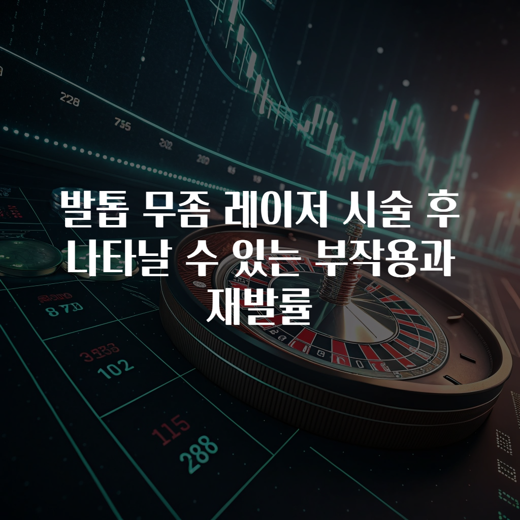 발톱 무좀 레이저 시술 후 나타날 수 있는 부작용과 재발률