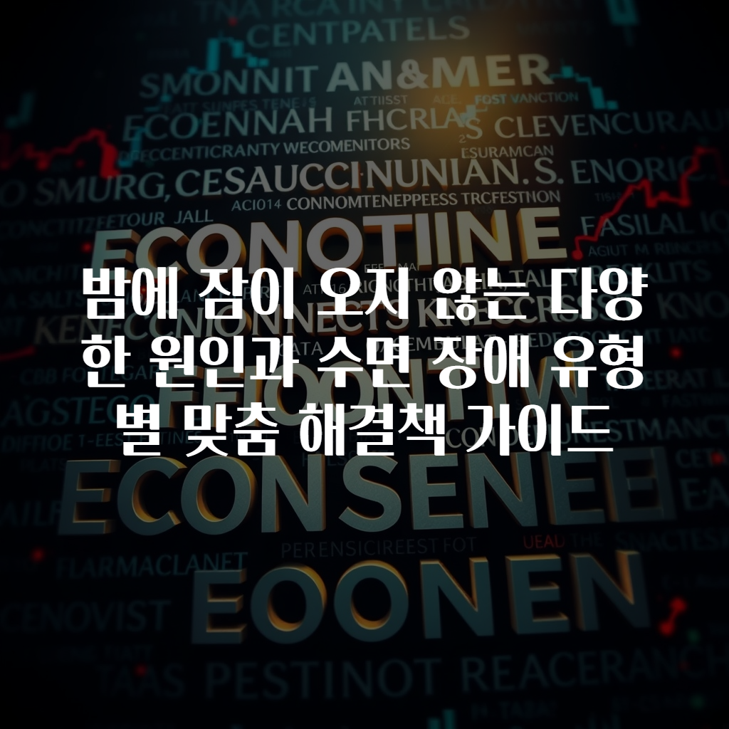 밤에 잠이 오지 않는 다양한 원인과 수면 장애 유형별 맞춤 해결책 가이드