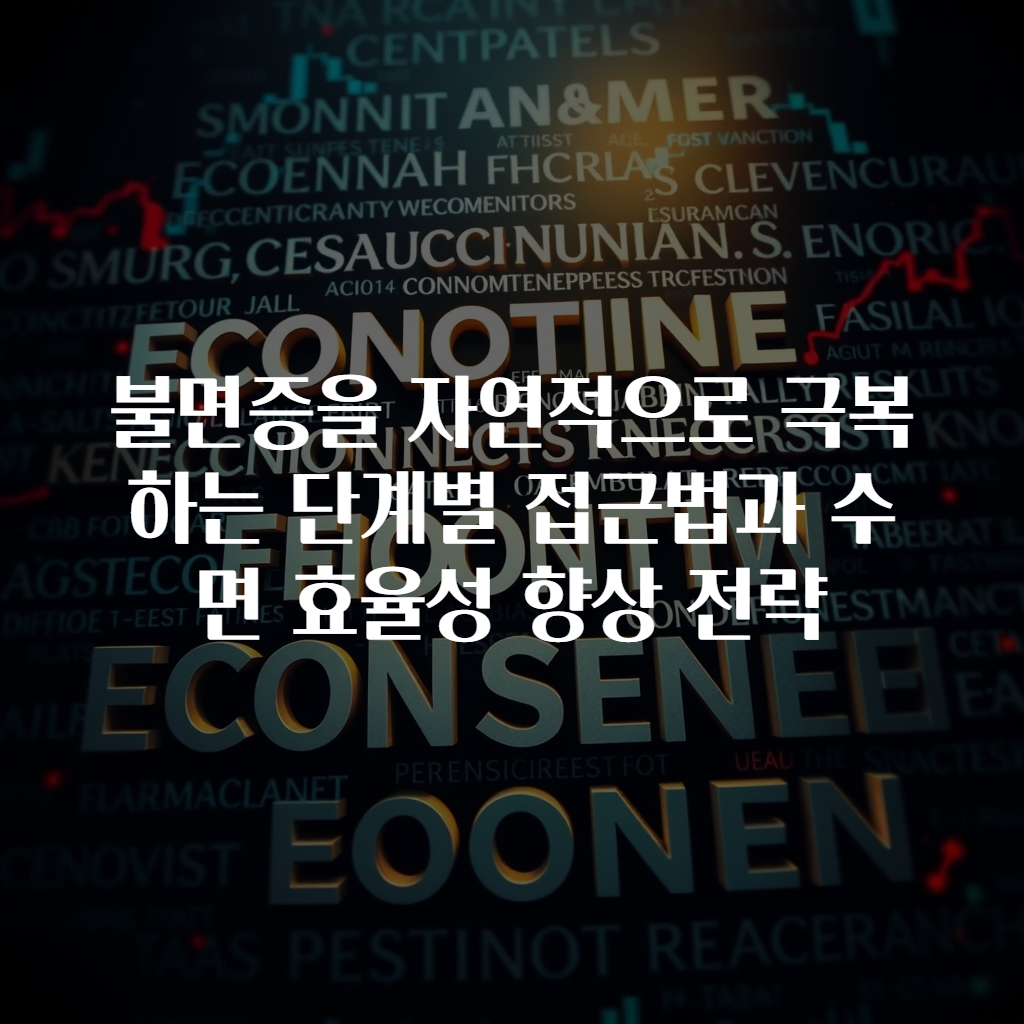 불면증을 자연적으로 극복하는 단계별 접근법과 수면 효율성 향상 전략