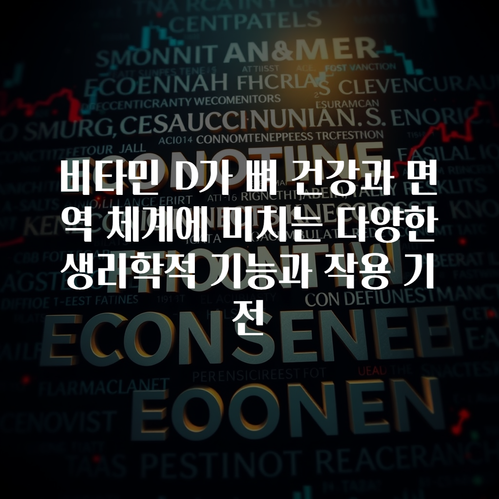 비타민 D가 뼈 건강과 면역 체계에 미치는 다양한 생리학적 기능과 작용 기전