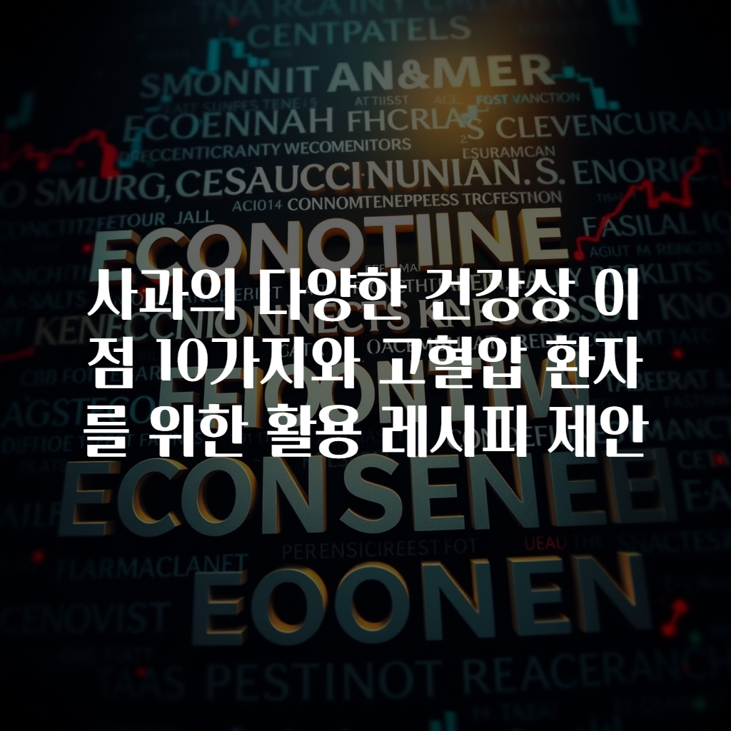 사과의 다양한 건강상 이점 10가지와 고혈압 환자를 위한 활용 레시피 제안