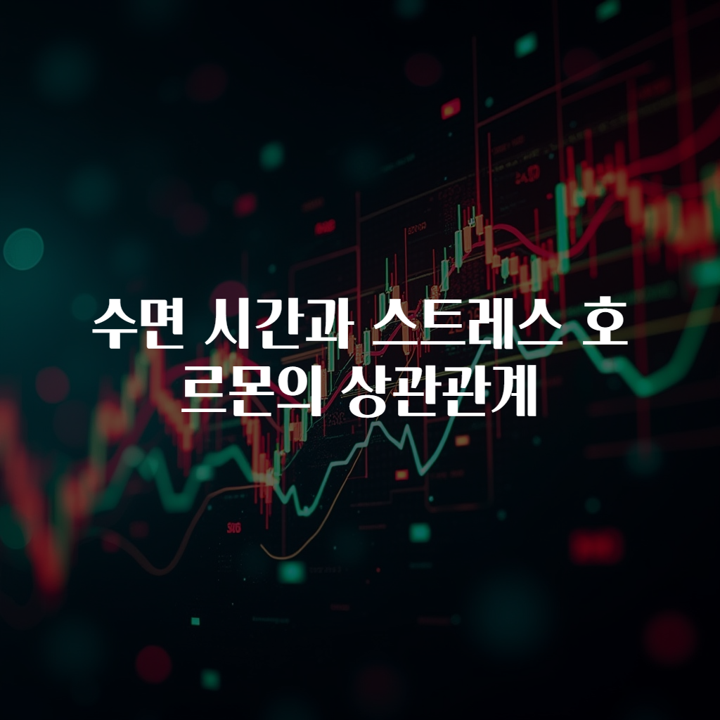 수면 시간과 스트레스 호르몬의 상관관계