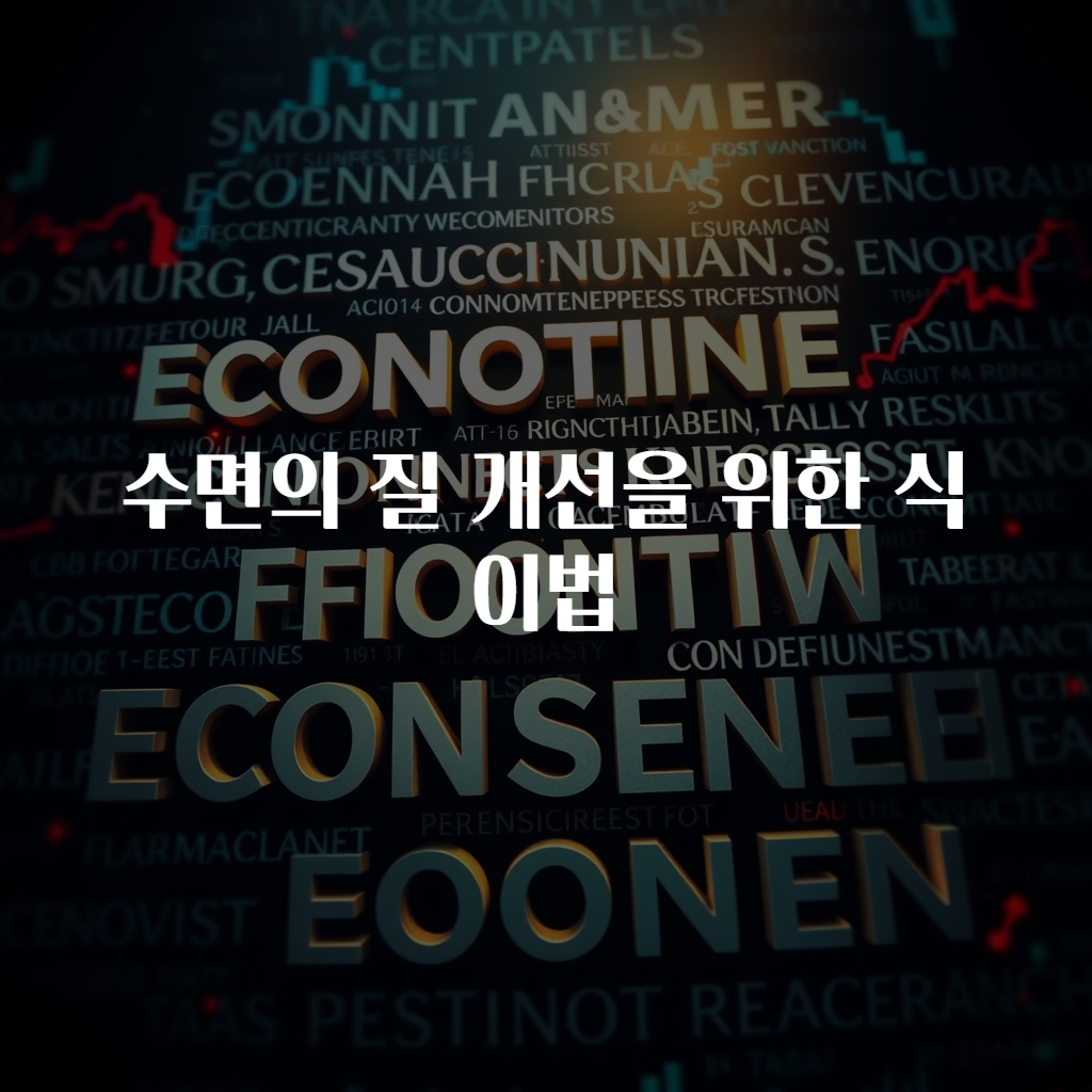 수면의 질 개선을 위한 식이법