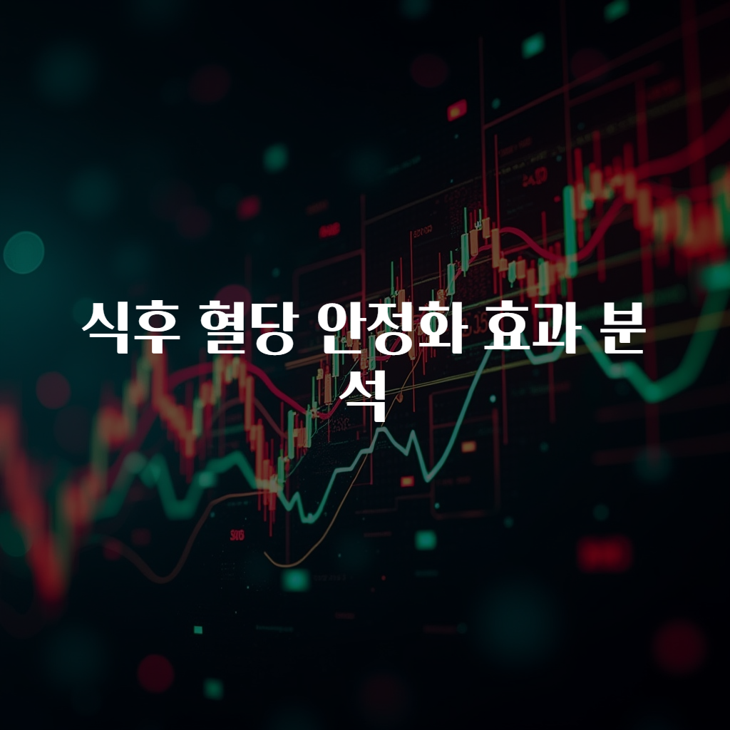 식후 혈당 안정화 효과 분석