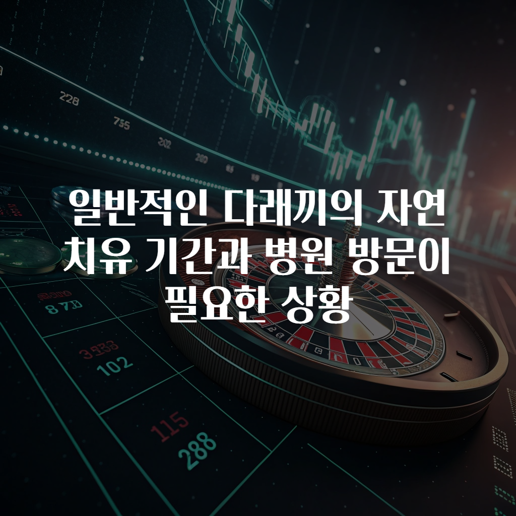 일반적인 다래끼의 자연 치유 기간과 병원 방문이 필요한 상황