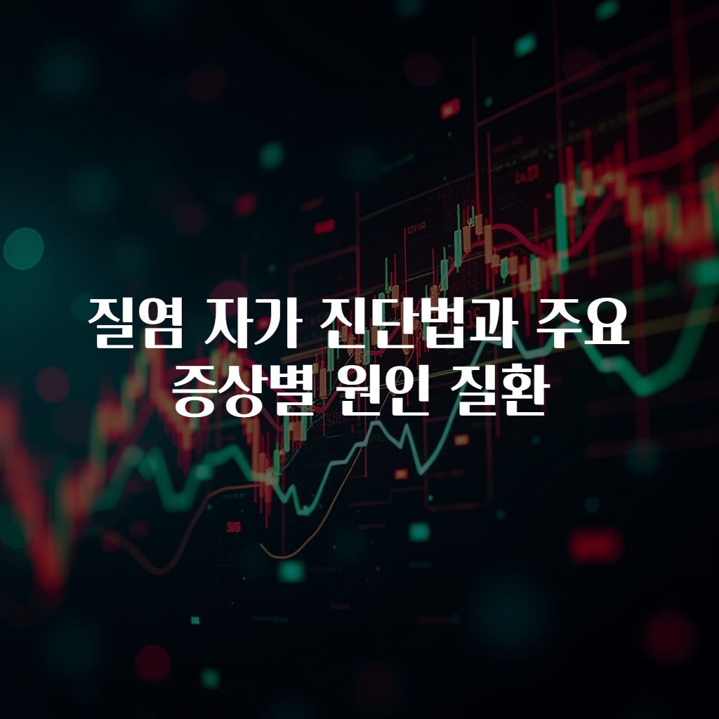 질염 자가 진단법과 주요 증상별 원인 질환